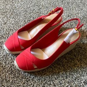 Ralph Lauren Red Wedges, Women’s Size 7